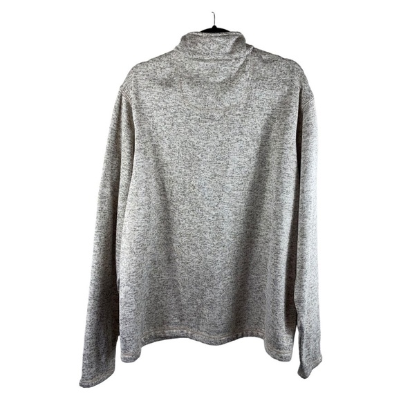 Mossy‎ Oak Mens Quarter Zip Pullover Sweater Sweatshirt Beige/Gray Sz 2XL - Picture 4 of 6